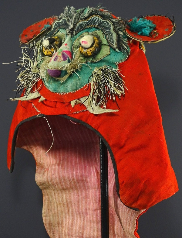 China, Second Half 19th Century, Embroidered Silk Ceremonial Cap.