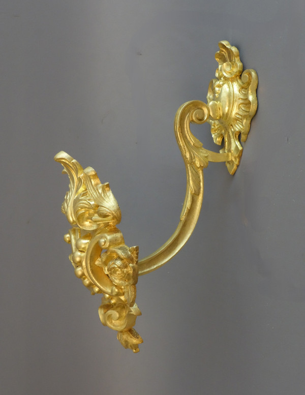"Coppia di importanti porte a sbalzo in stile Regency del XIX sec.