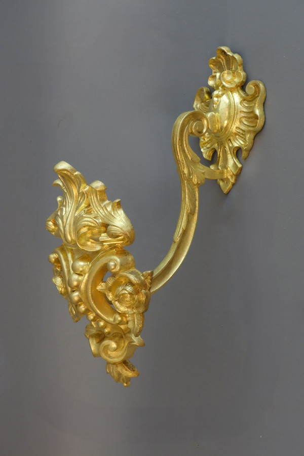 "Coppia di importanti porte a sbalzo in stile Regency del XIX sec.