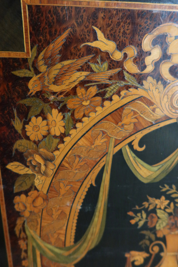 Buffet d'appui en marqueterie XIXème siècle
