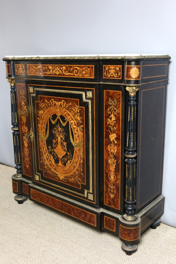 Buffet d'appui en marqueterie XIXème siècle