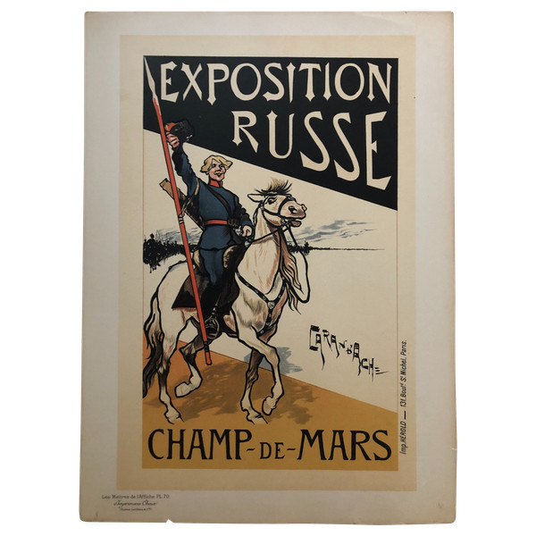 maitres de l'affiche planche 70 L'exposition Russe par Caran d'Ache 1897