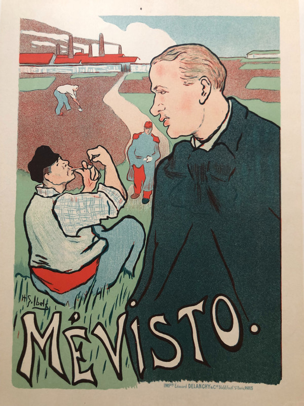 Maitres de l'affiche planche 78 Mevisto par H.G. Ibels 1897