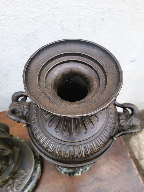 Le Message mantel set by J Castellamare, 19th century