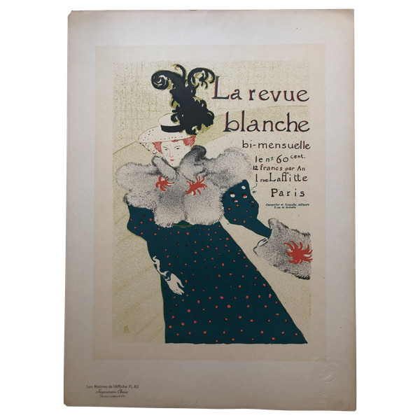 Maestri del manifesto targa 82 La Revue Blanche di Henri Toulouse Lautrec 1897