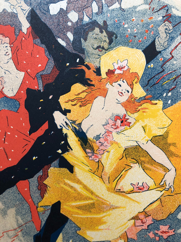 Maitres de l'affiche planche 85 La Redoute des Etudiants par Jules Chéret 1897