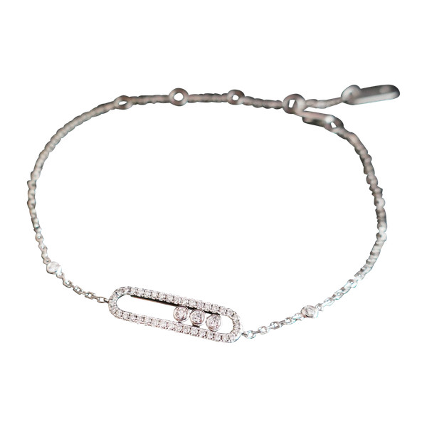 Messika Baby Move Bracelet Pavé de Diamants, 18-carat white gold.