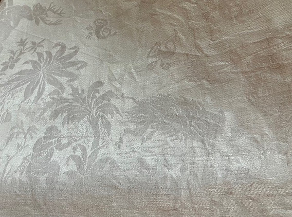 Series of 8 vintage napkins in pure Napoleon III and Art-Deco thread