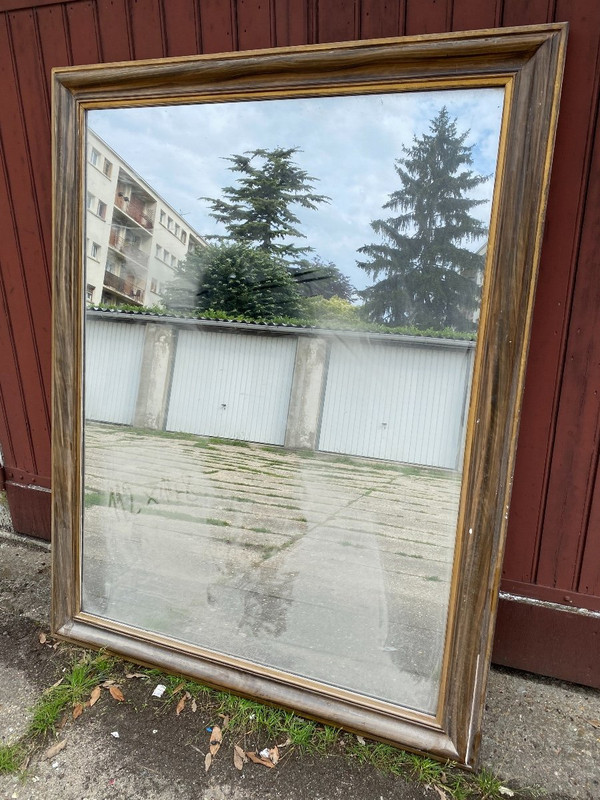 Pannello antico di specchio / vetro / mercurio