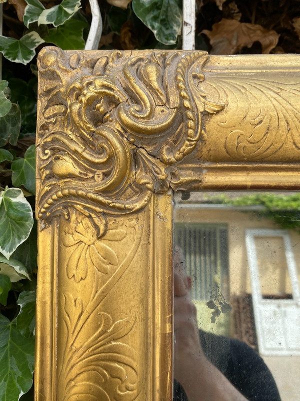 Miroir Rectangulaire Doré XIXème (1,75m X 98,5cm)