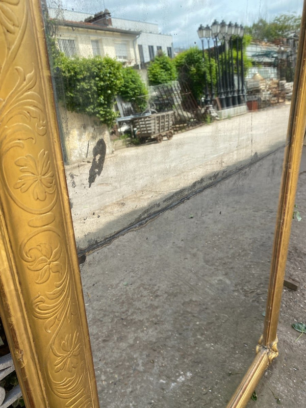 Miroir Rectangulaire Doré XIXème (1,75m X 98,5cm)