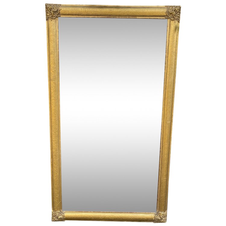 Miroir Rectangulaire Doré XIXème (1,75m X 98,5cm)