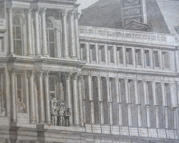 Grande incisione napoleonica: recensione del Generale Bonaparte 1° Console alle Tuileries, Vernet Isabey