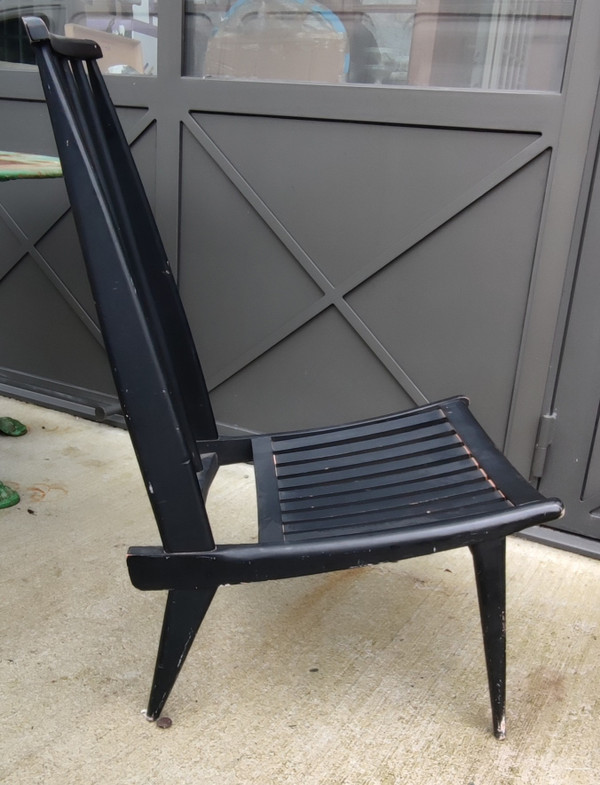 Coppia di Sedie Basse Sedie Basse/Poltrone dal Design Scandinavo