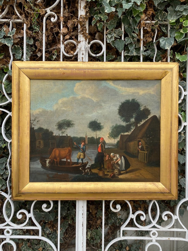 Grand Tableau Hollandais XIXème