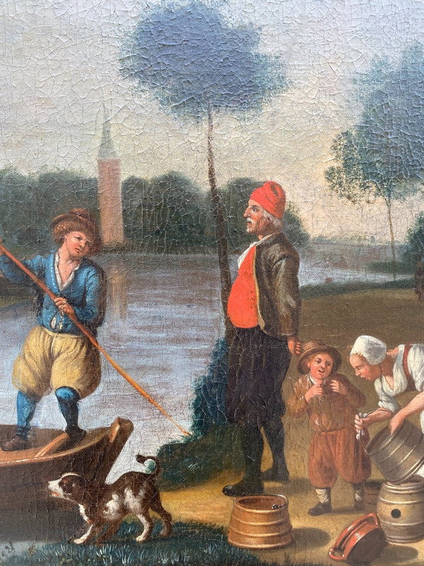 Grand Tableau Hollandais XIXème