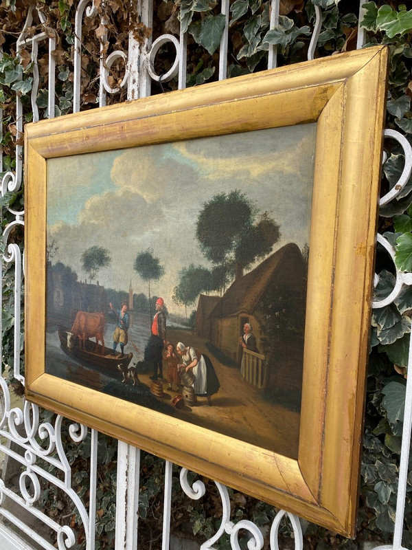 Grand Tableau Hollandais XIXème