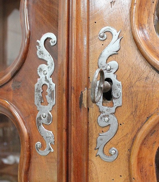Scriban - Port Library, in Solid Walnut, Two Bodies - Eighteenth