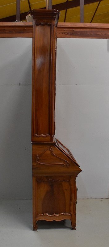 Scriban - Port Library, in Solid Walnut, Two Bodies - Eighteenth