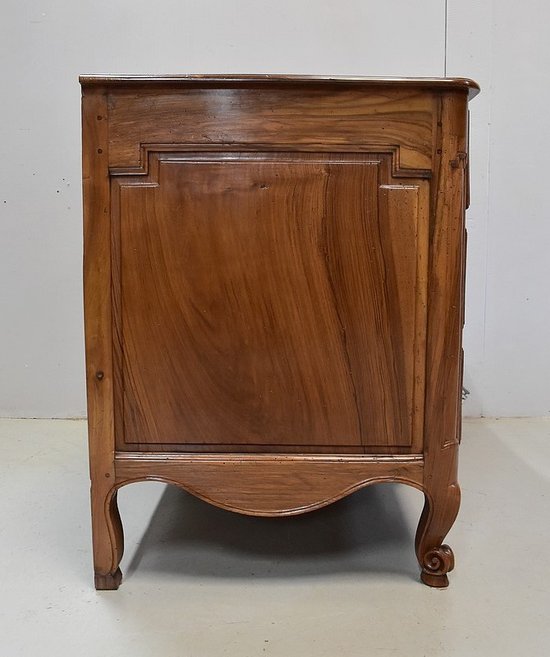 Crossbow Commode in Solid Blond Walnut, Transition Period Louis XV - Louis XVI - XVIIIth