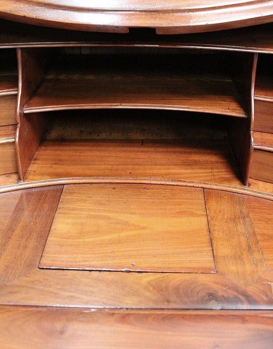 Bureau de pente Louis XV d'Armateur en Acajou - Région Nantaise  XVIIIe