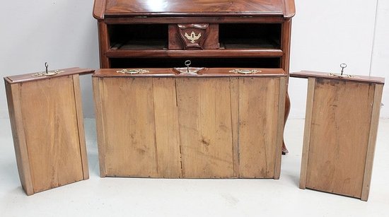 Bureau de pente Louis XV d'Armateur en Acajou - Région Nantaise  XVIIIe