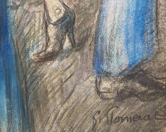 Georges POMERAT - Scène de cabaret à Marseille dans les années 1920