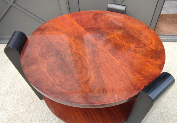 Art Deco coffee table Attributed to Jacques Adnet / Dufet / Hôtel Negresco
