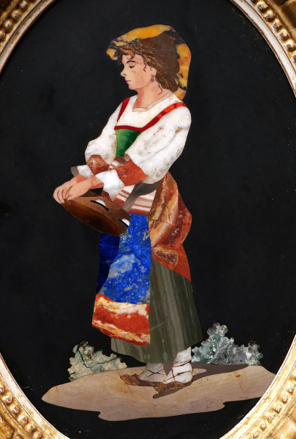 Atelier de Tito FRANCOLINI, Italienne au tambourin