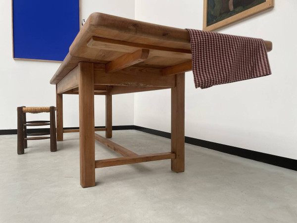 Table en pin massif avec sa rallonge, années 50