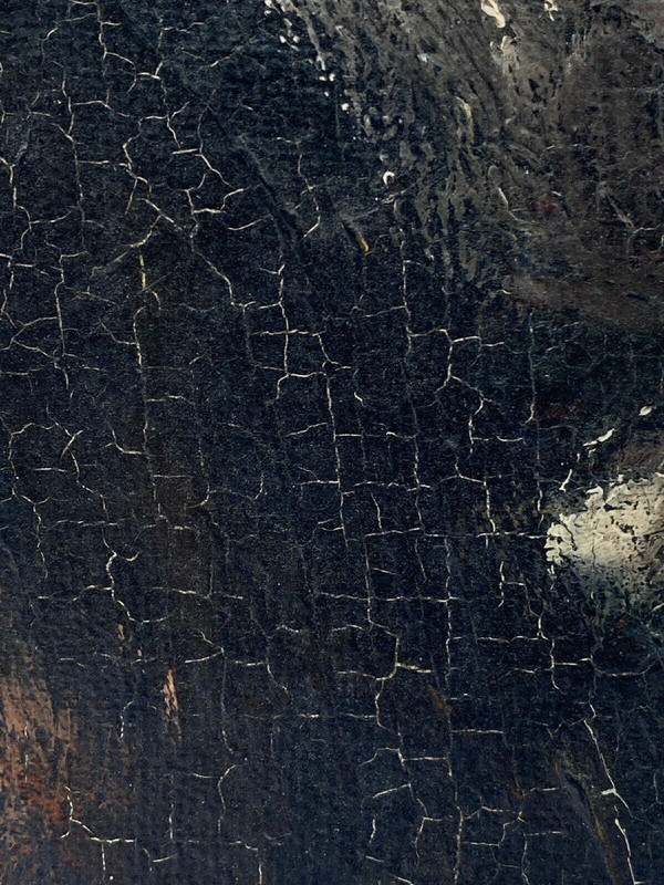 Öl auf Leinwand, charakteristisches rotes Profil der Liebe zum Putto, 17. Jahrhundert