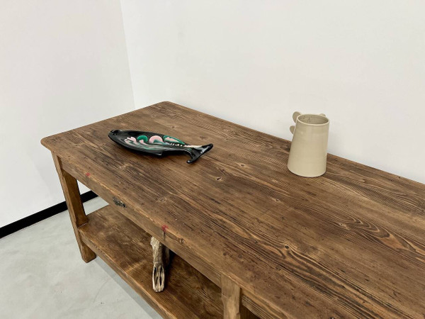 Comptoir ancien, table drapière des années 50
