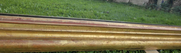 167 X 232 Cm, Very Large Louis Philippe Rectangle Mirror, Gold Leaf, Mercury Glass