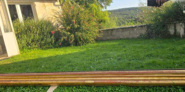 167 X 232 Cm, Very Large Louis Philippe Rectangle Mirror, Gold Leaf, Mercury Glass