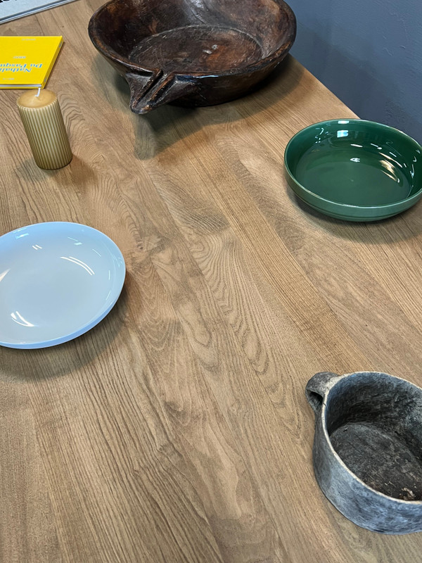 Table de ferme pieds fuseaux (300 cm x 90 cm)