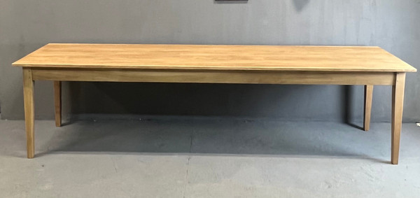 Table de ferme pieds fuseaux (300 cm x 90 cm)