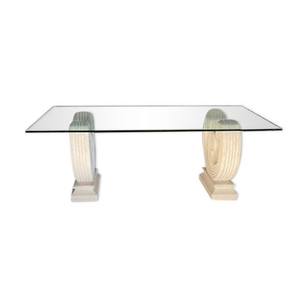 Table de ferme pieds fuseaux (300 cm x 90 cm)