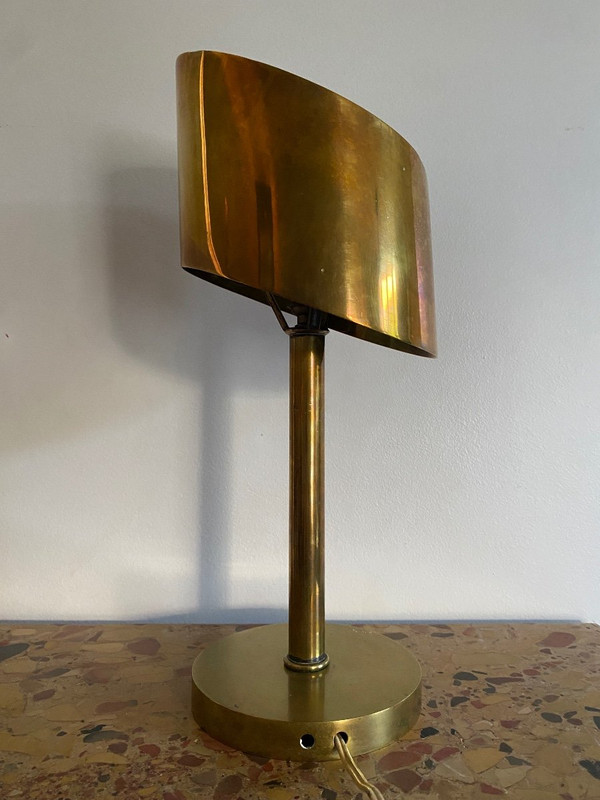 Art-Déco-Lampe aus Messing, Atelier Jean Perzel 1930