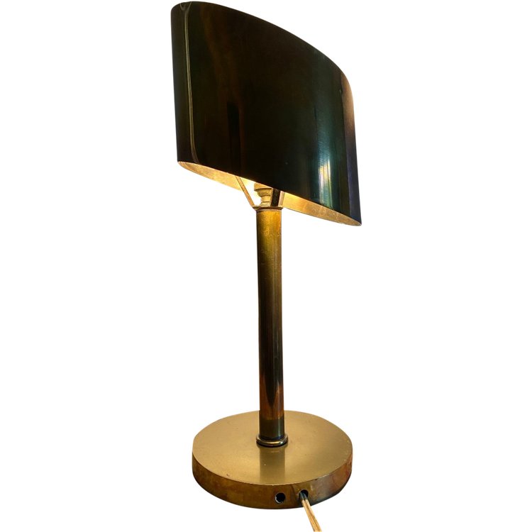 Art-Déco-Lampe aus Messing, Atelier Jean Perzel 1930