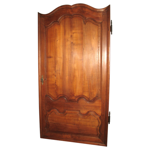 Porta in legno modanato in stile Luigi XIV in ciliegio, fine XVIII secolo 