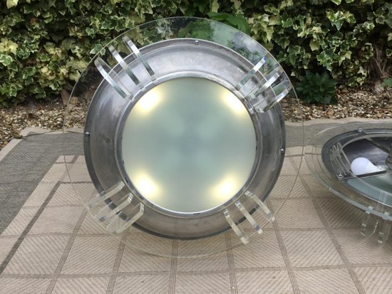 Pair Of Art-deco Chandeliers
