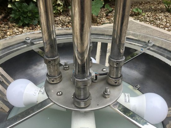 Pair Of Art-deco Chandeliers