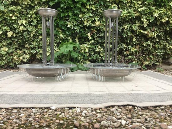 Pair Of Art-deco Chandeliers