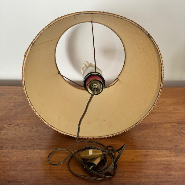 Lampe en céramique 1960 vintage Carmo Saude Portugal XXe