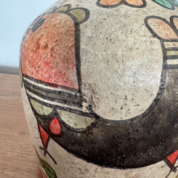 Lampe en céramique 1960 vintage Carmo Saude Portugal XXe