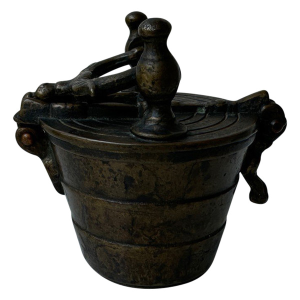 Pile de poids de Nuremberg en bronze XIXe