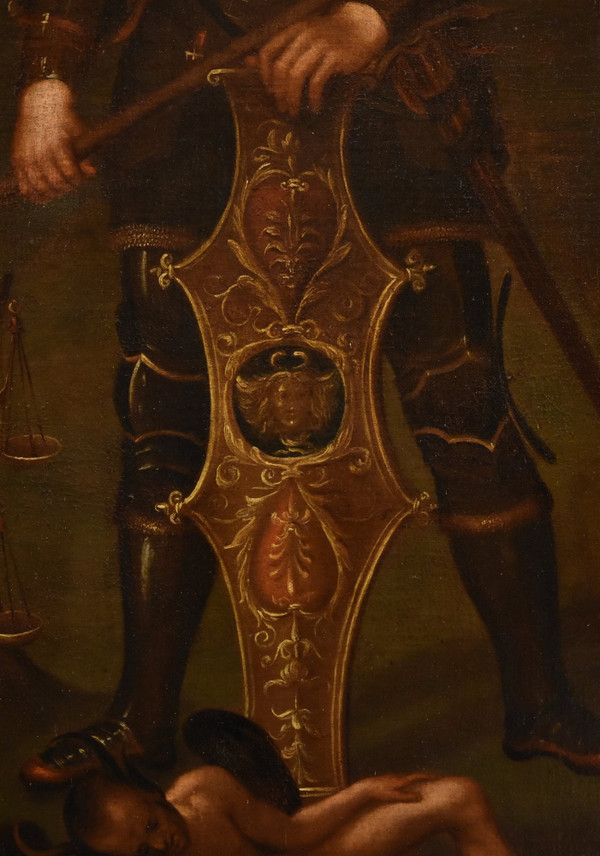 Der Erzengel Michael, lombardischer Maler aus dem 17. Jahrhundert 