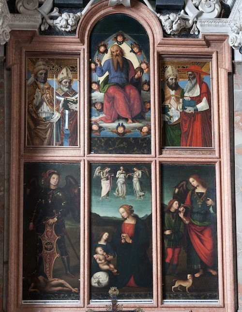 Der Erzengel Michael, lombardischer Maler aus dem 17. Jahrhundert 