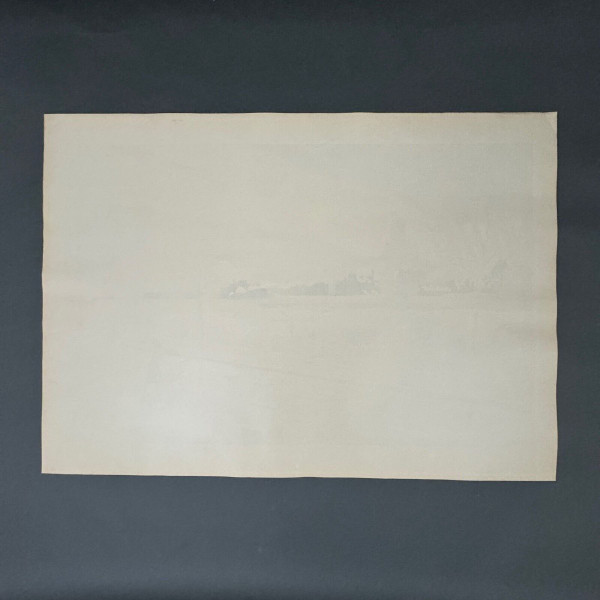 Lithograph Henri Rivière The Butte Montmartre seen from the Fortifications