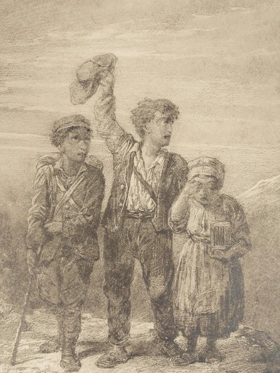 Jules LAURENS (Attributed to) - Children in the mountains